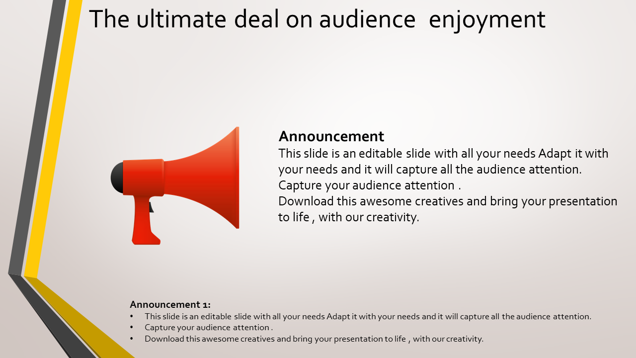 ppt presentation-The ultimate deal on audience  enjoyment-style 9